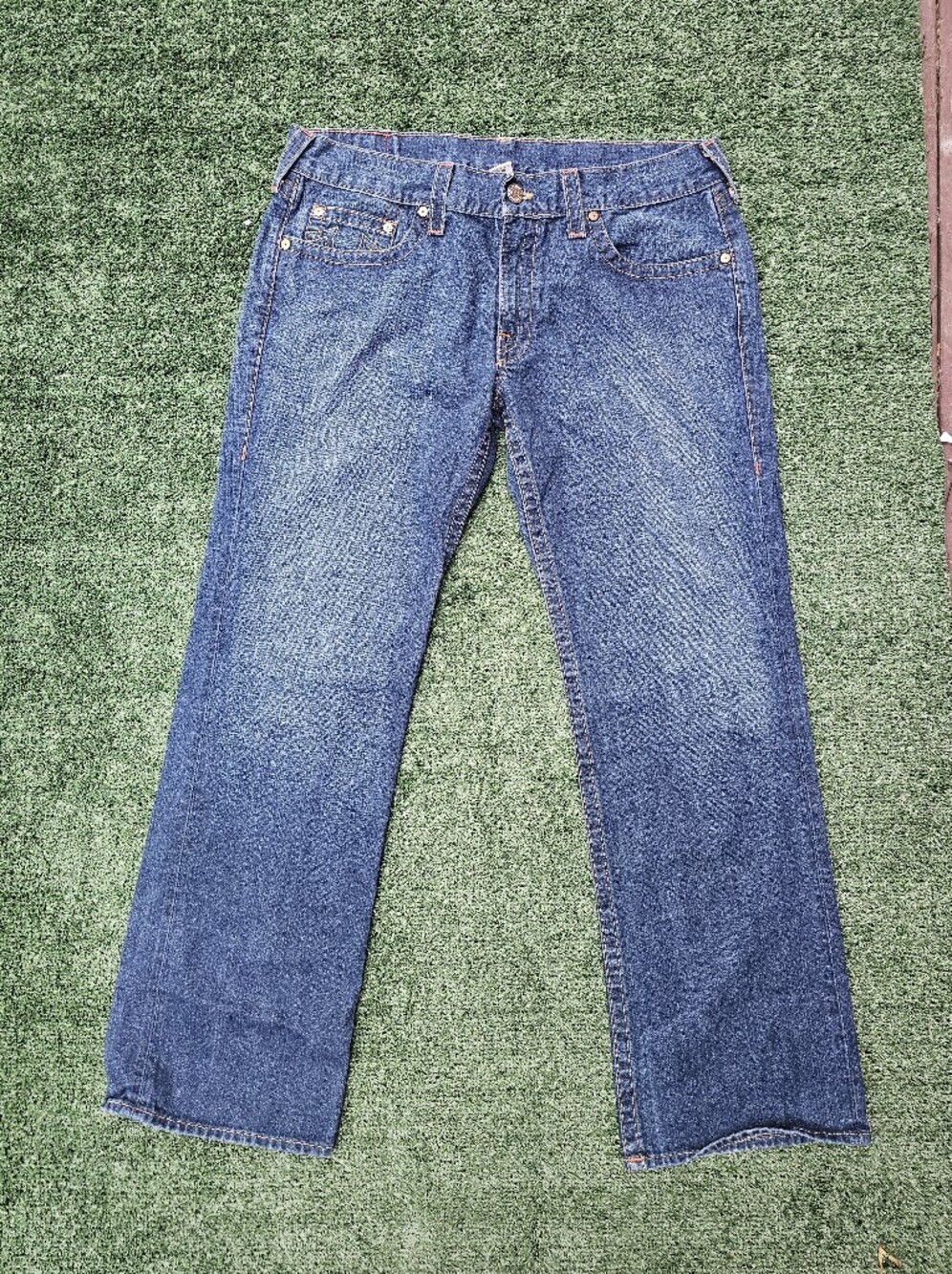 True Religion Straight Fit Blue Denim Jeans